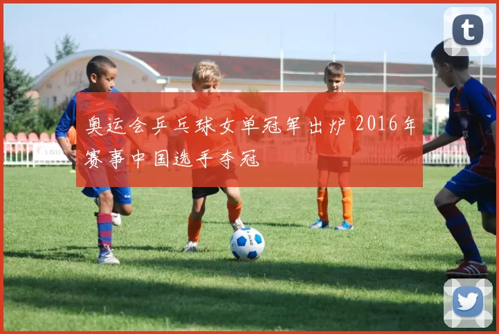 奥运会乒乓球女单冠军出炉 2016年赛事中国选手夺冠