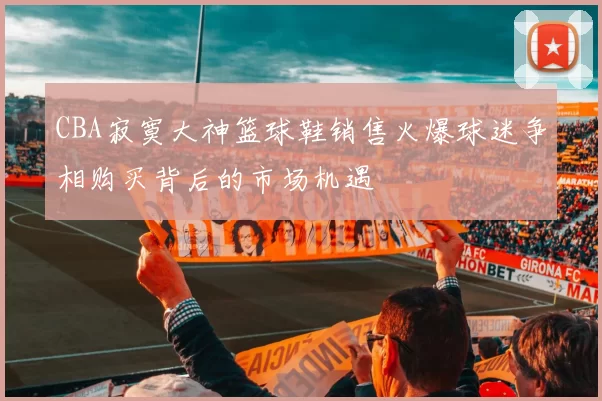 CBA寂寞大神篮球鞋销售火爆球迷争相购买背后的市场机遇